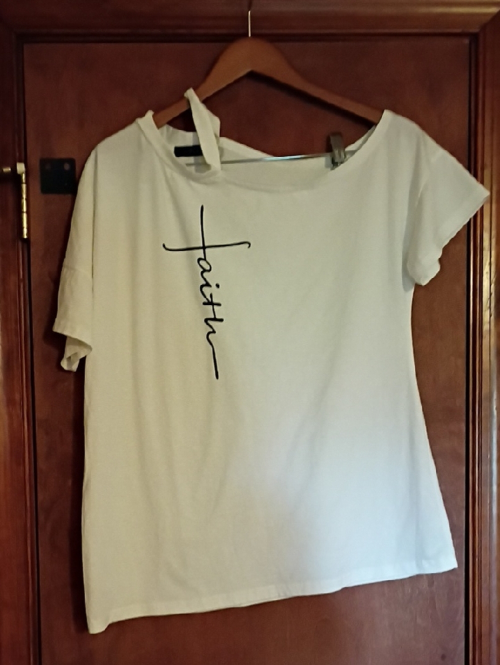 White Short Sleeve 'Faith' Graphic Tee